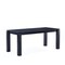 Manhattan Comfort Rectangle Dining Set of 7 W/ Hamlet Chairs, 70.86 in L, American Solid Ash Wood, Black 6-DT02DCCA03-BK - alternate 4